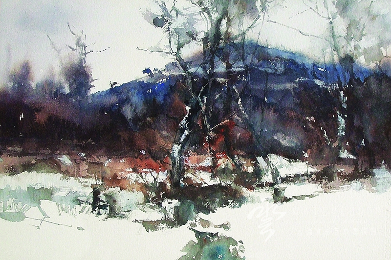 王辉林 《山河》 53*36cm
